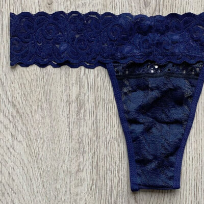 Tanga encaje azul 2