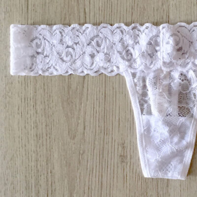 Tanga encaje blanca 2