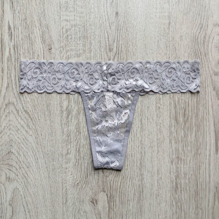 Tanga encaje gris 1