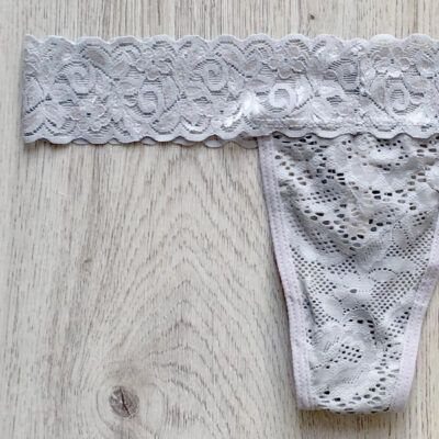 Tanga encaje gris 2