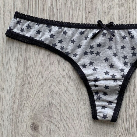 Tanga moño gris 2