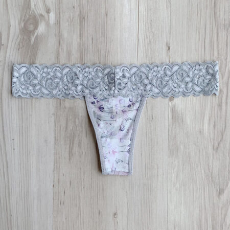 Tanga Encaje Gris 1