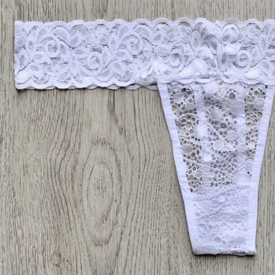 Tanga encaje blanca 2