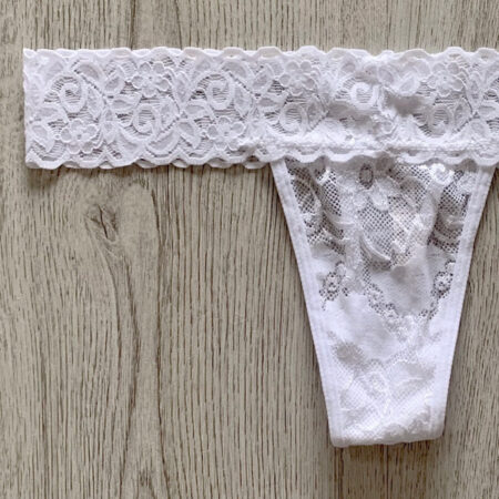 Tanga encaje blanca 2