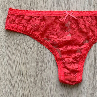 Tanga moño coral 2