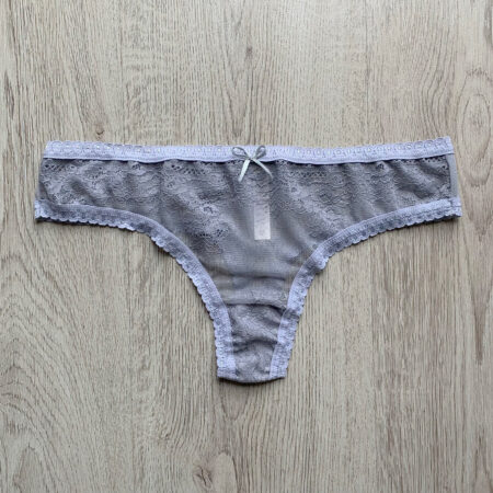 Tanga moño gris 1