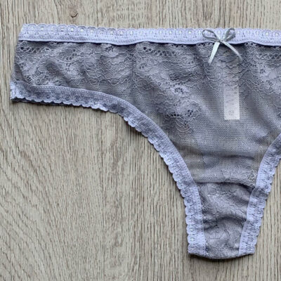 Tanga moño gris 2
